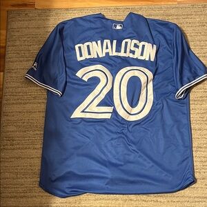 Josh Donaldson Majestic Blue Jays Blue Jersey with White Details